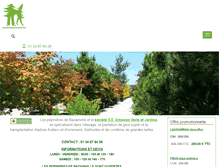 Tablet Screenshot of pepinieres-bazainville.fr
